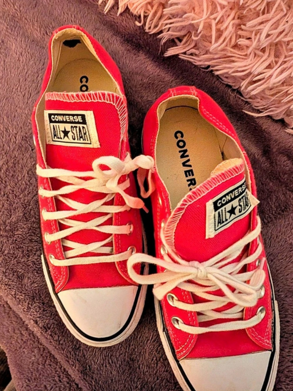 Converse Chuck Taylor All Star Pink & White Platform Sneakers US 7